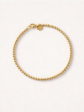 18k Gold plated Beaded Chain Bracelet -